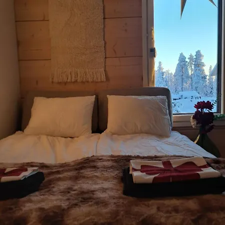 Вилла Arctic Giantlog With Private Ice Rink Рованиеми